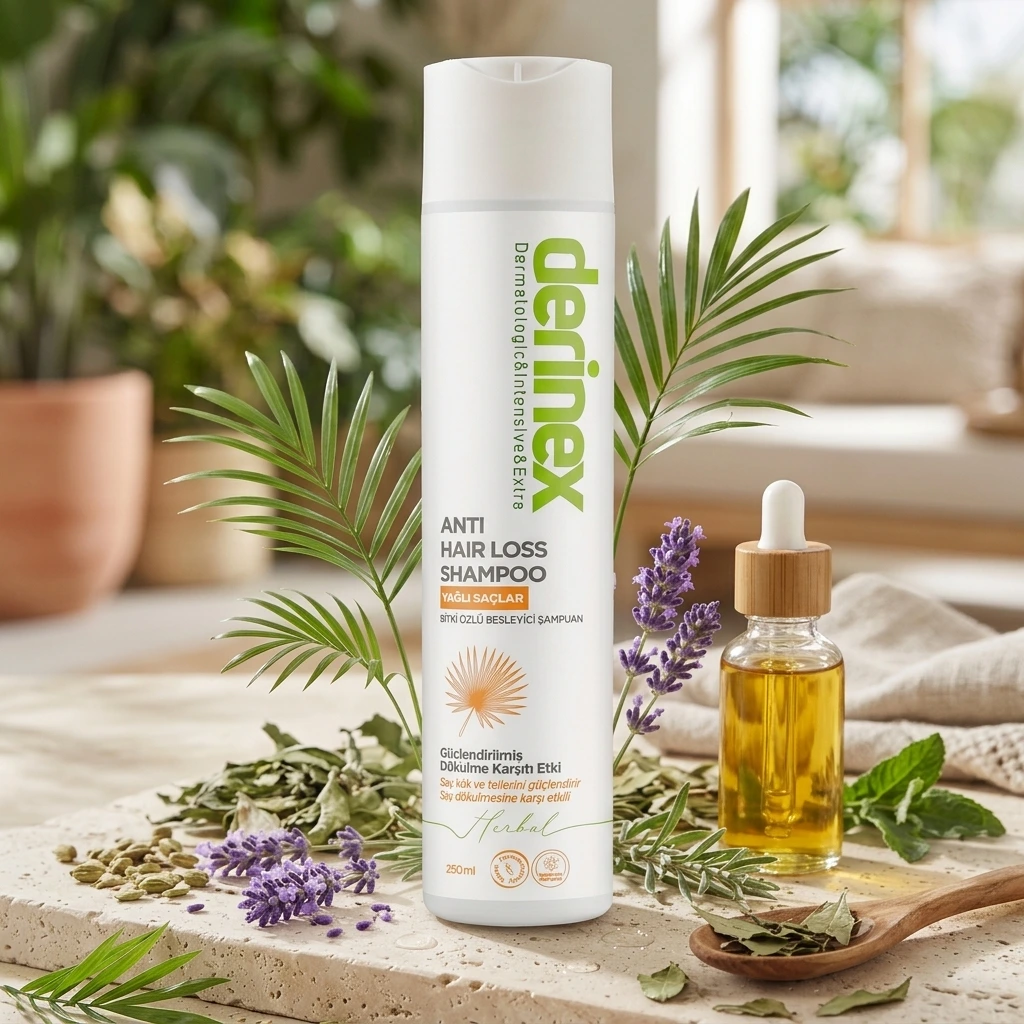 derinex Anti Hair Loss Shampoo Yağlı Saçlar
